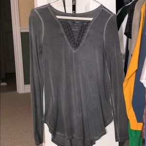 american eagle soft and sexy grey sweater